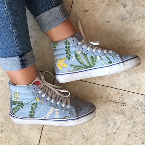 Van Doren Aloha print sk8 high vans