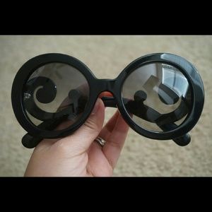 🌟SOLD🌟Prada Baroque' 55mm Round Sunglasses