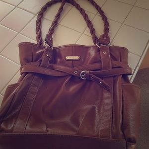 Rossetti light brown leather purse