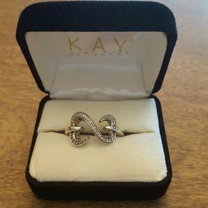 Jane Seymour Open Heart Diamond ring