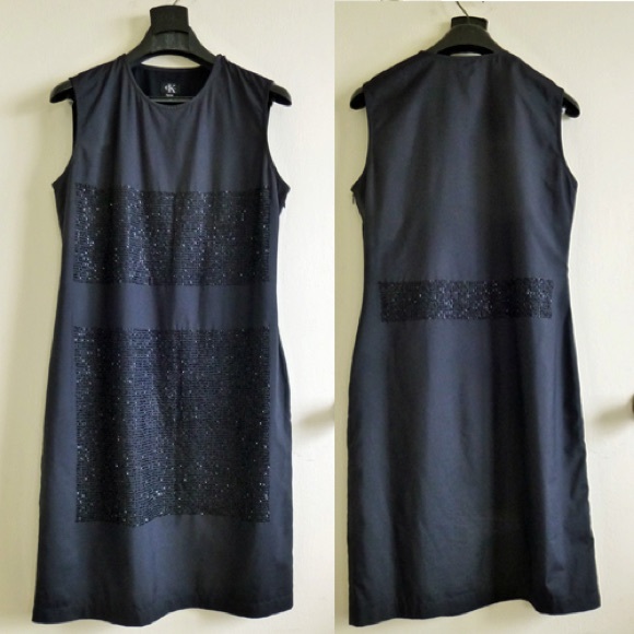 Calvin Klein Embellished Beading Dress