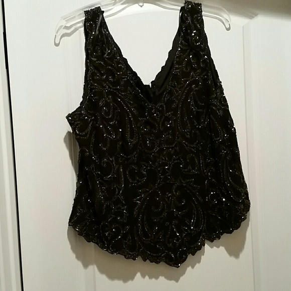 Beaded top with jacket