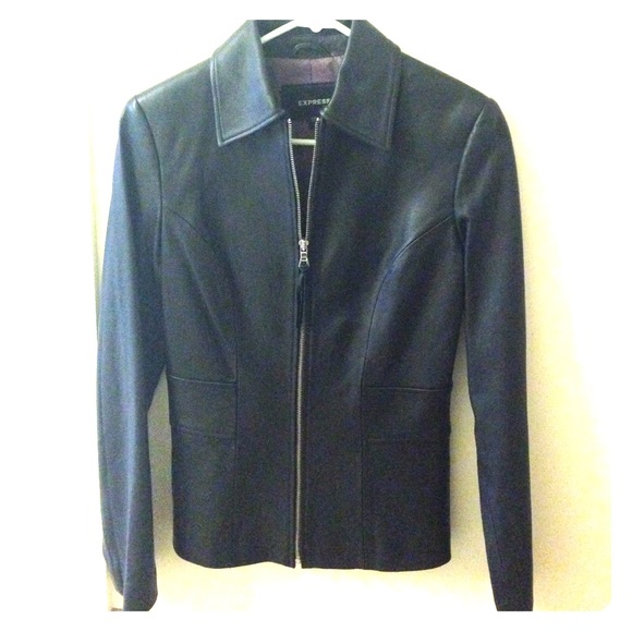 Express 100% genuine leather jacket