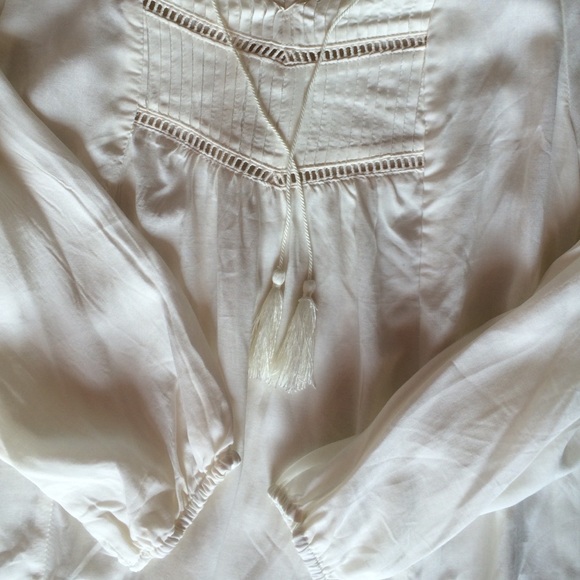 Ivory Indy Style Blouse, Brand New W/Out Tag View 2