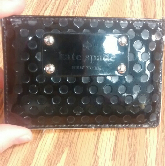 Kate spade black card holder
