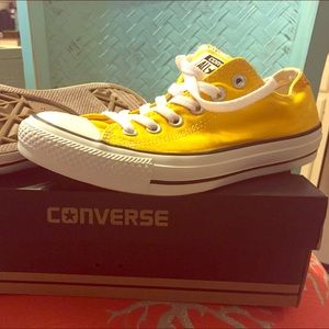 Converse Yellow Chucks size 8 Ladies, 6 Men's