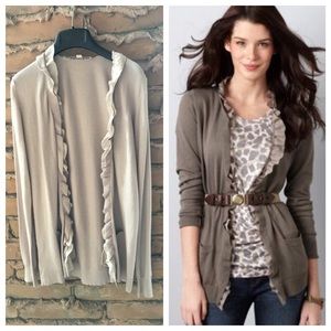 Loft Ruffle Cardigan