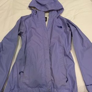 Light purple North Face raincoat