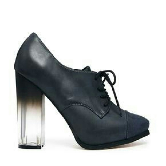 Asos leather lucite heels - Picture 1 of 3