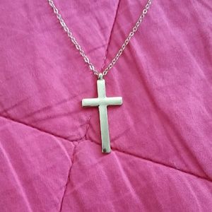 Gold cross necklace