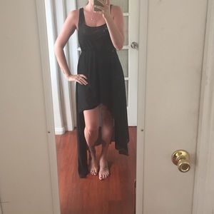 Sheer high low coverup