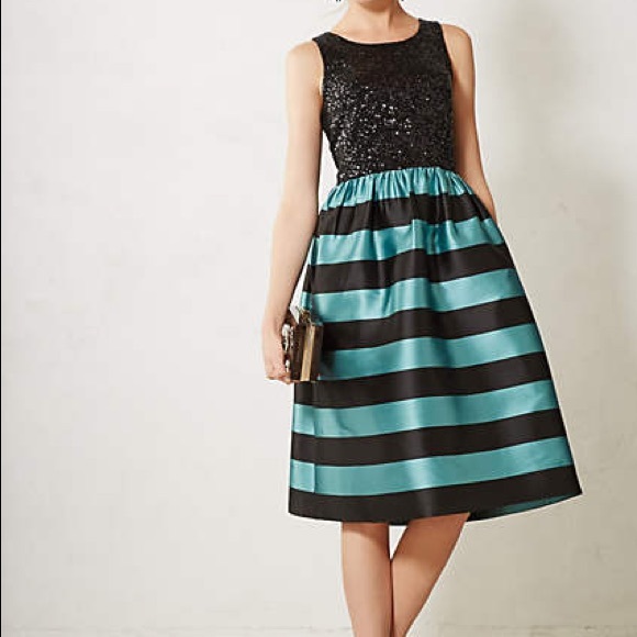 Anthropologie Leifsdottir Starlit Stripes Dress 2