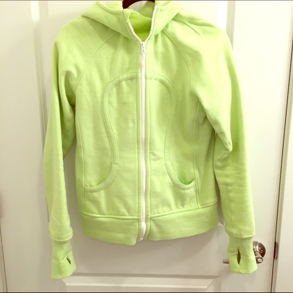 Lululemon Scuba Hoodie Lime Green