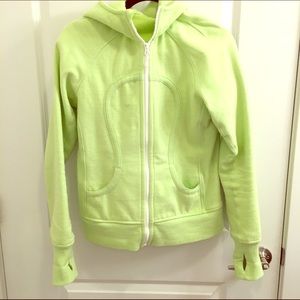 Lululemon Scuba Hoodie Lime Green
