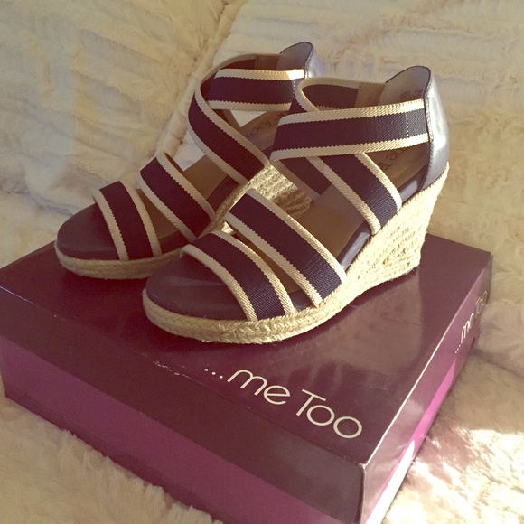 Final Sale - Me Too Wedges (Navy)