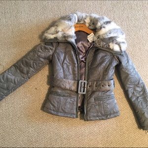 NWT Bebe faux fur jacket size XS