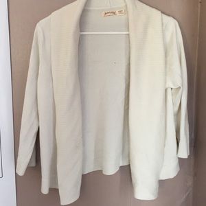 Cream colored cardigan