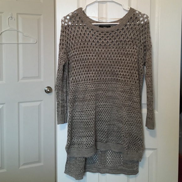 Cutout Grey/Taupe Sweater Mossimo