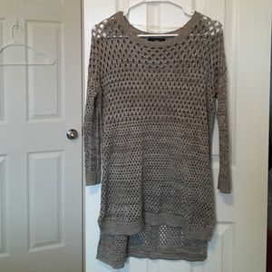 Cutout Grey/Taupe Sweater Mossimo