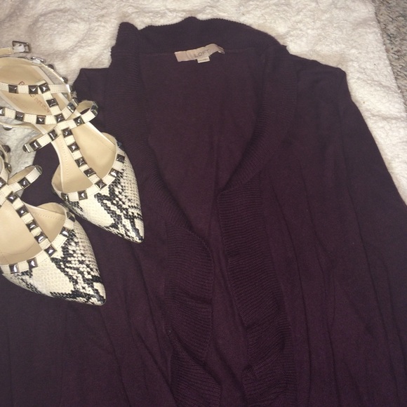 Plum cardigan