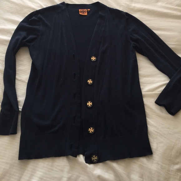 Tory Burch navy blue light sweater