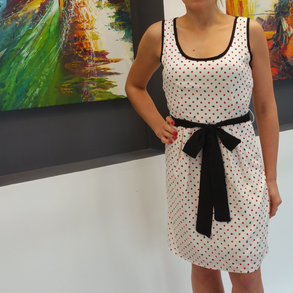 FRUITS & LADY BUGS" DRESS NWOT - Picture 2 of 4