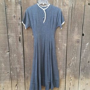 Vintage 1950s Dress with Full Skirt