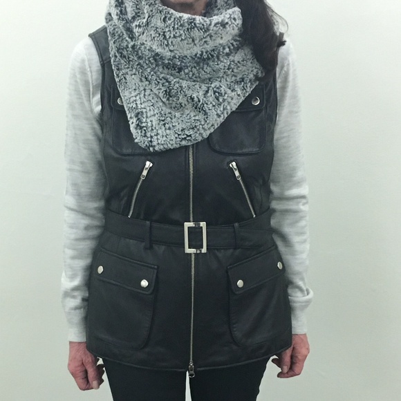 INC Leather Vest