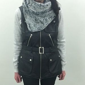 INC Leather Vest