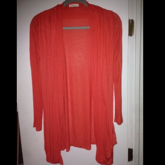 Orange cardigan