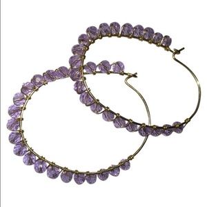 Anthropology hoop earring