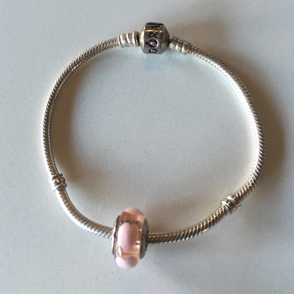 Pandora Jewelry - 💕Pre-loved💕 Pandora Bracelet with Murano Charm