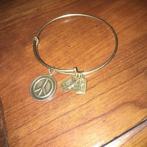 Gold wind & fire bracelet