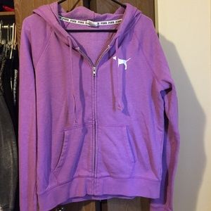 Pink Victoria's Secret zip up sweatshirt
