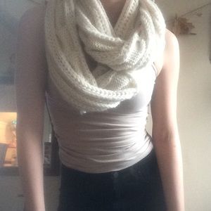 Cream scarf
