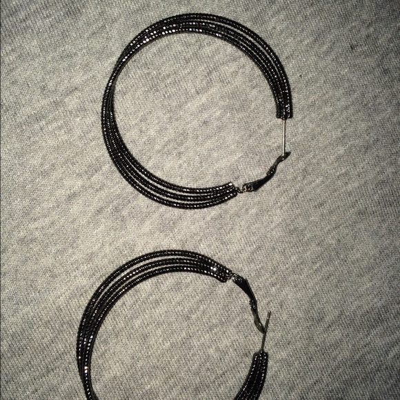 Express hoop earrings