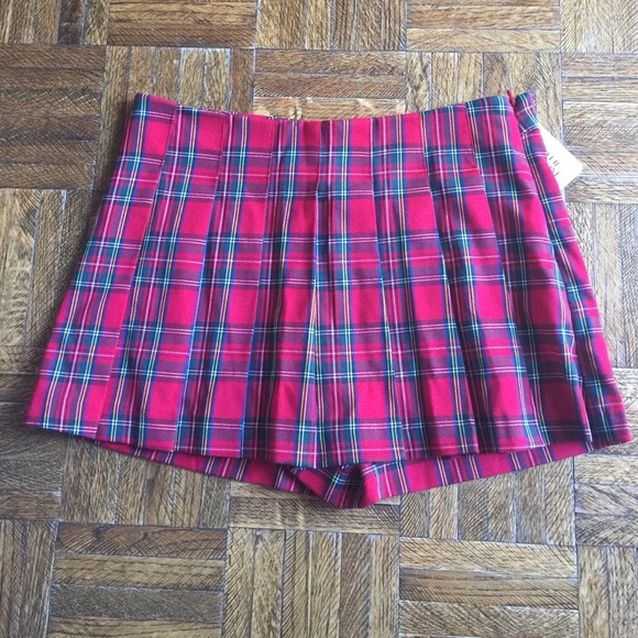 Plaid skort