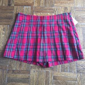 Plaid skort