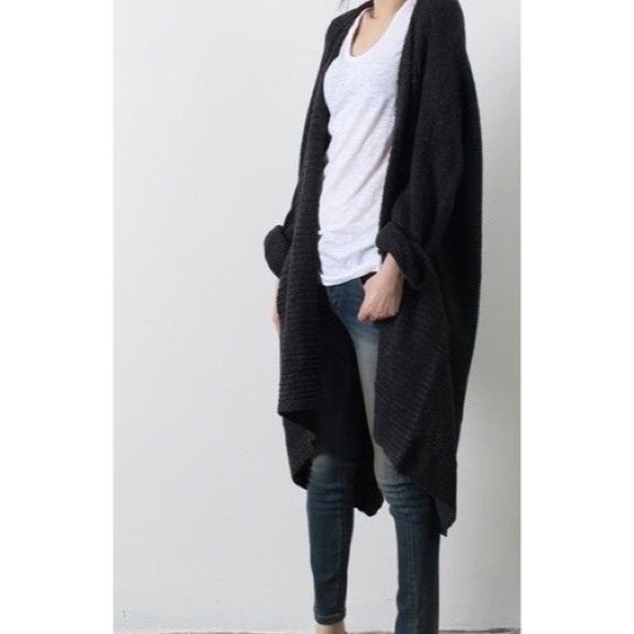 Oversized knit sweater cardigan