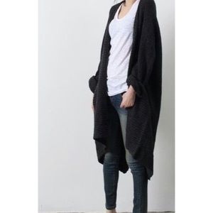 Oversized knit sweater cardigan