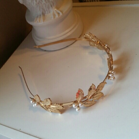 Gold Leaf Headband - Picture 2 of 4