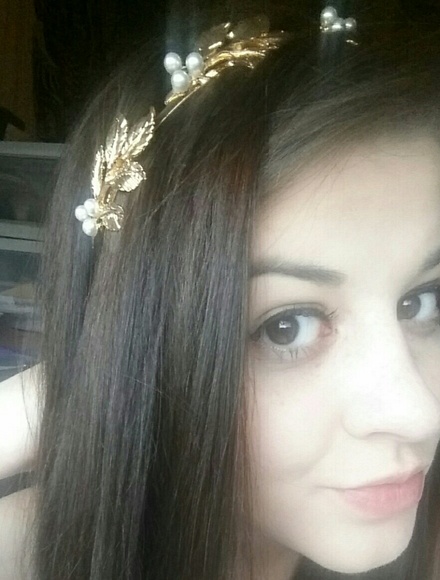 Gold Leaf Headband - Picture 4 of 4
