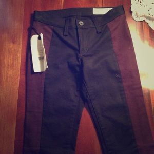 Rag&Bone/Jean wine and black skinny jean