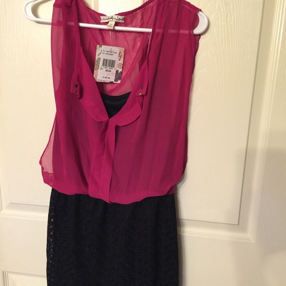 Pink/Black loose fitting dress