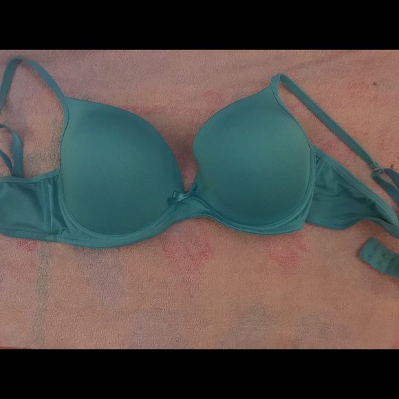 Aqua blue bra
