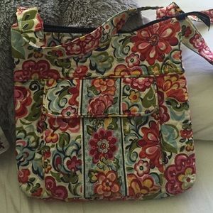 Large multicolored Vera Bradley cross body