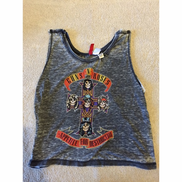 Guns•n•Roses Crop Top - Picture 1 of 2