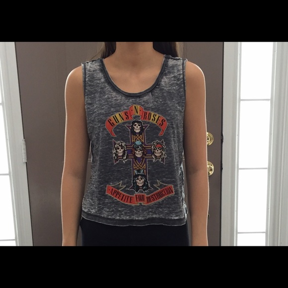 Guns•n•Roses Crop Top - Picture 2 of 2