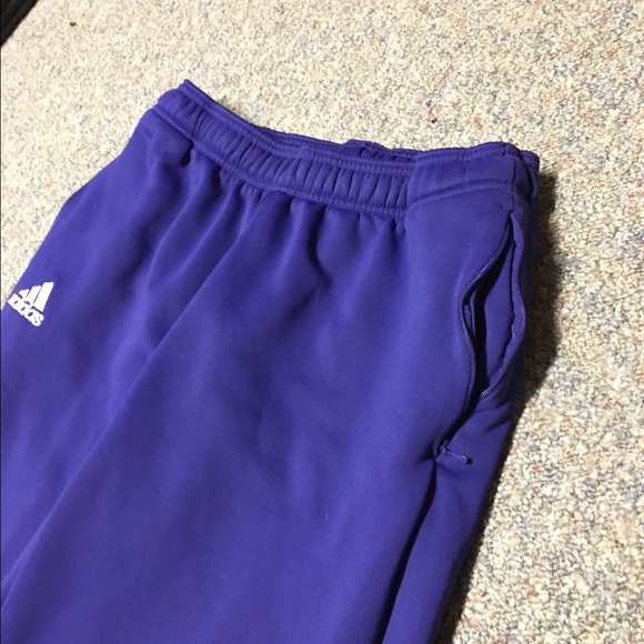 Purple Adidas Sweatpants - Picture 2 of 4