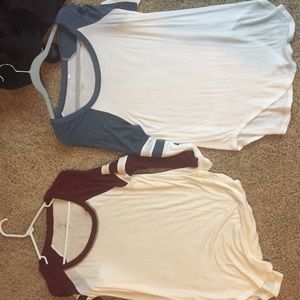 NWOT Women's M pac sun quarter length shirts.